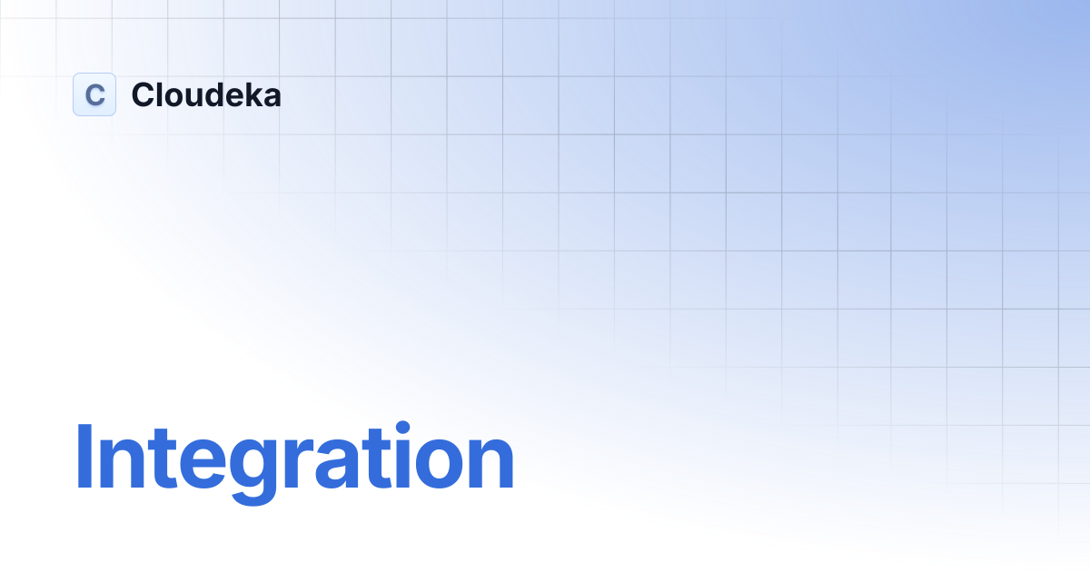 Integration | Cloudeka