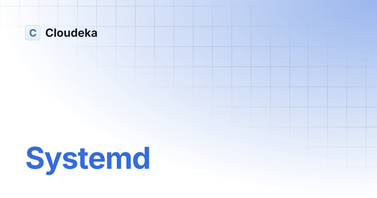 Systemd | Cloudeka